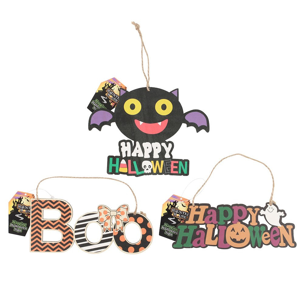 Hanging Halloween Signs