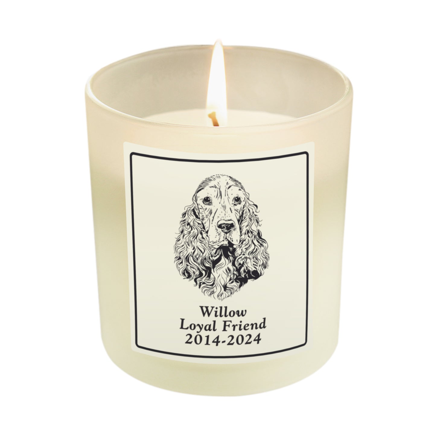 Personalised Dog Breed Candle Jar