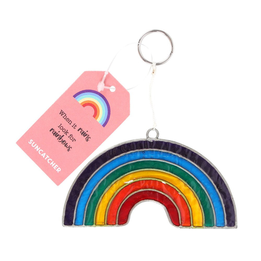 When It Rains Look For Rainbows Suncatcher