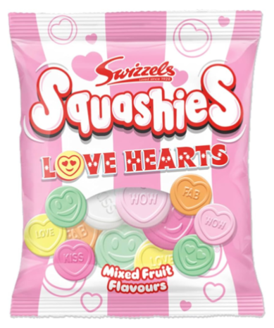 Swizzels Squashies Love Hearts 12x120g