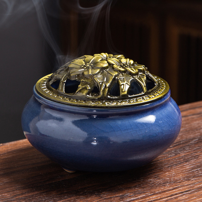 Ceramic Incense Burner With Cones
