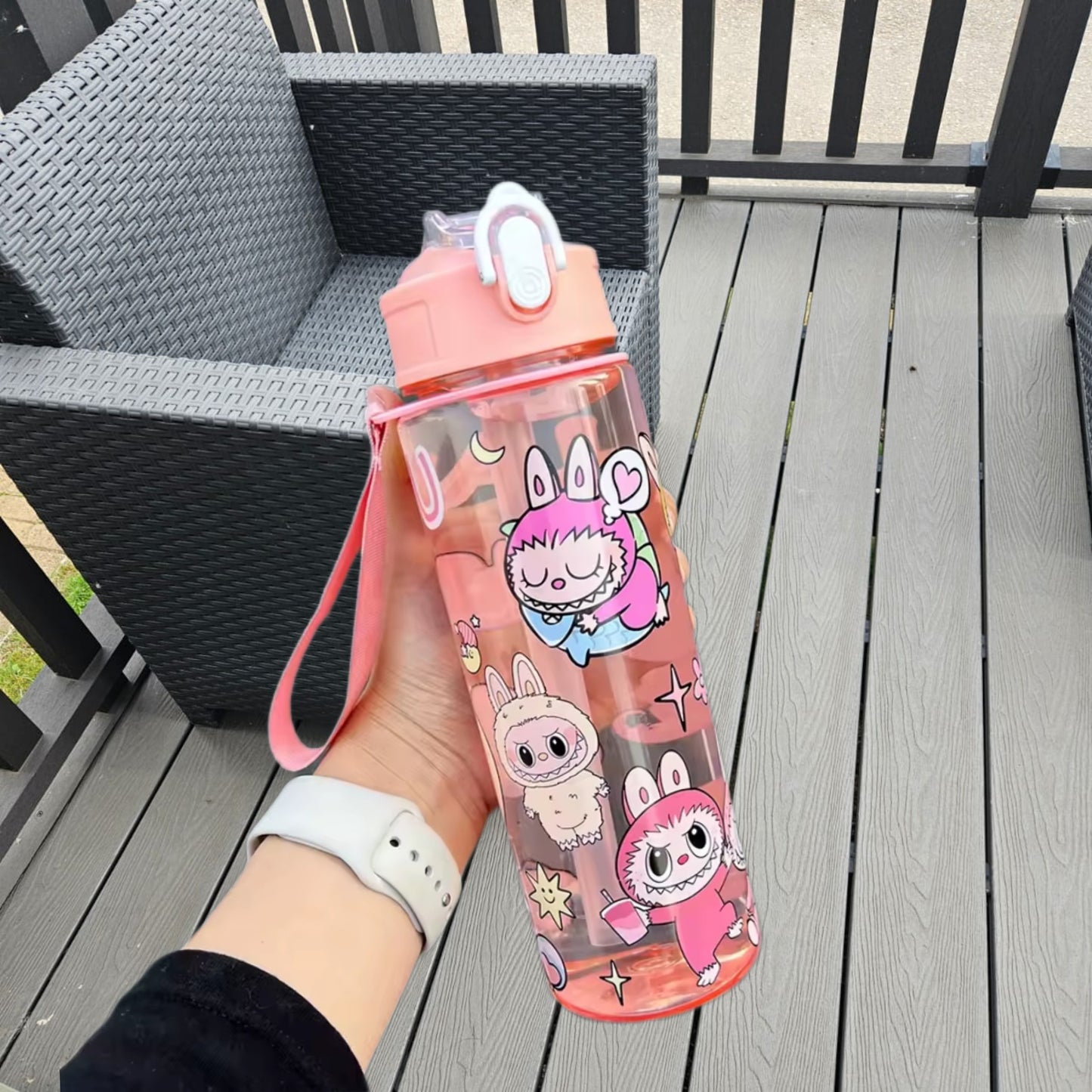 Labubu School Water Bottle