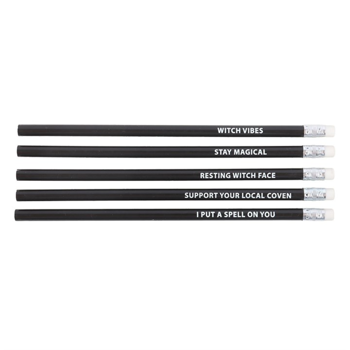 The Coven Club Set of 5 Witchy Pencils