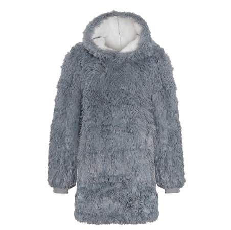 Adult Long Pile Shaggy Hoodie