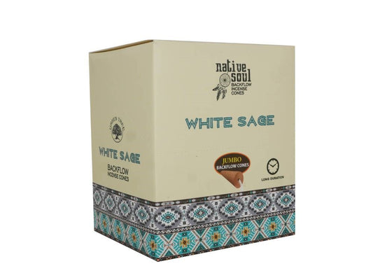 Native Soul White Sage Jumbo Backflow Incense Cones