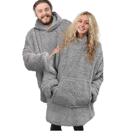 Eskimo Unisex Teddy Feel Oversized Hoodie