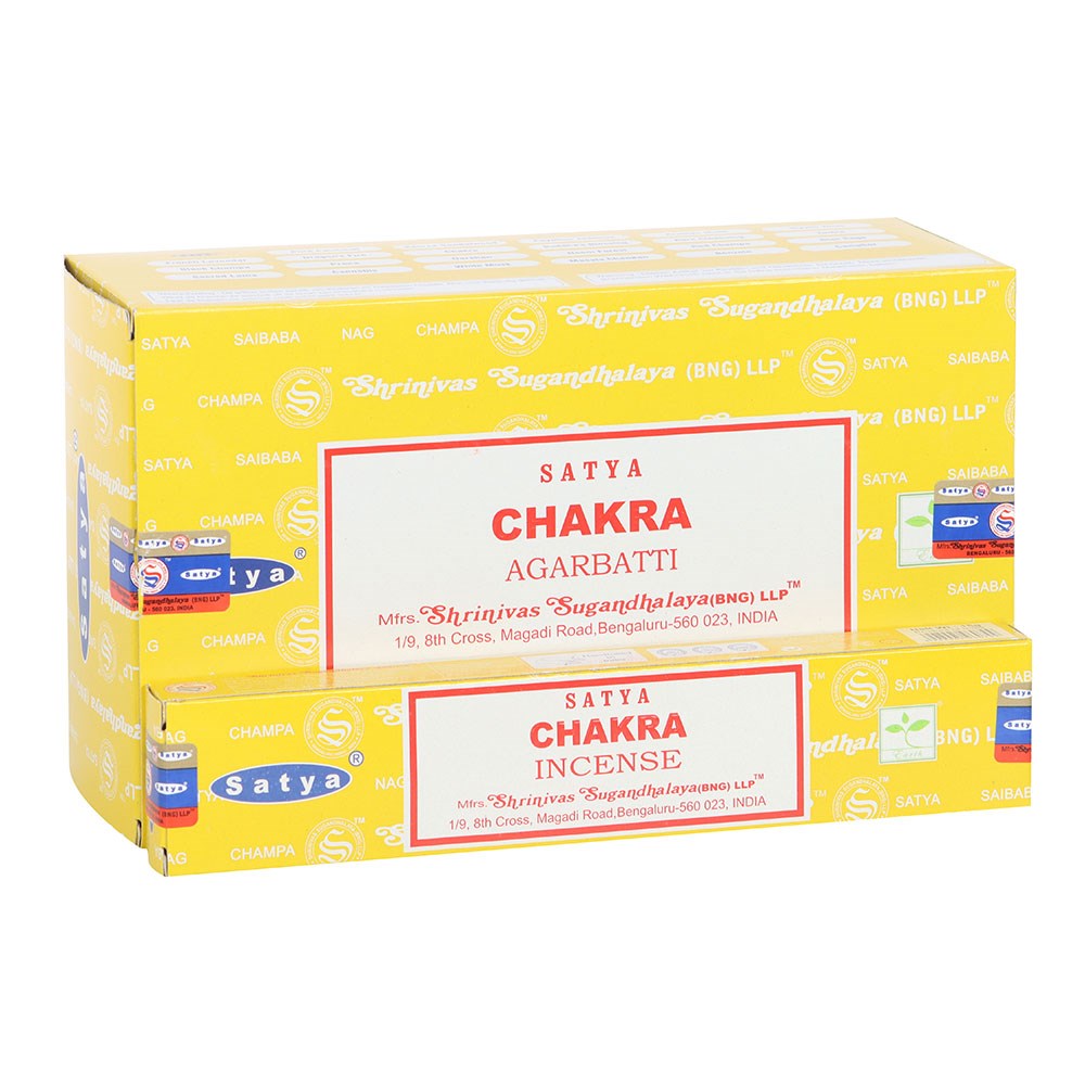 12 Packs of Chakra Incense Sticks by Satya