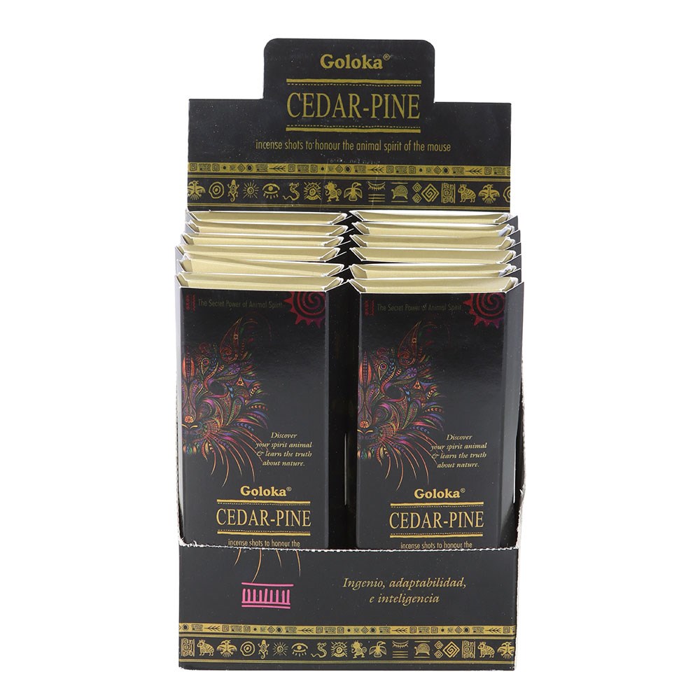 Goloka Animal Spirit Cedar-Pine Incense Shots Pack