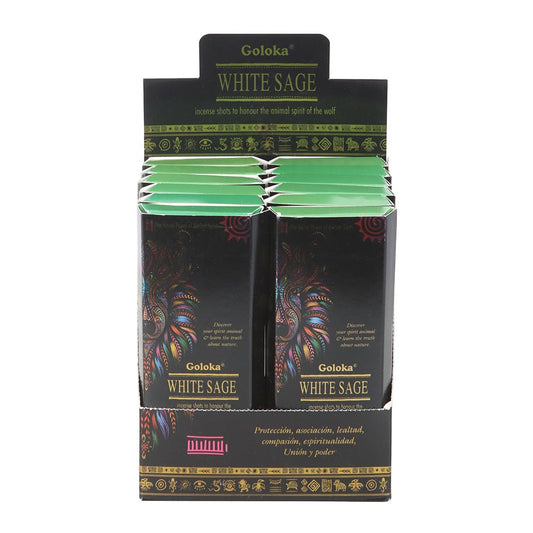 Goloka Animal Spirit White Sage Incense Shots Pack