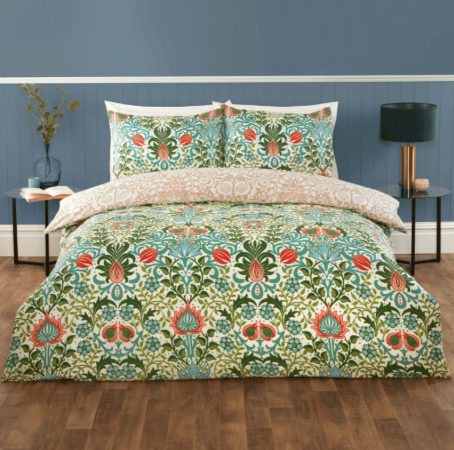 Hover to zoom  Luxury So Soft Easy Care Duvet Set Heritage Flora Multi - KING