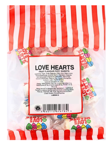 Mini Love Hearts 125G