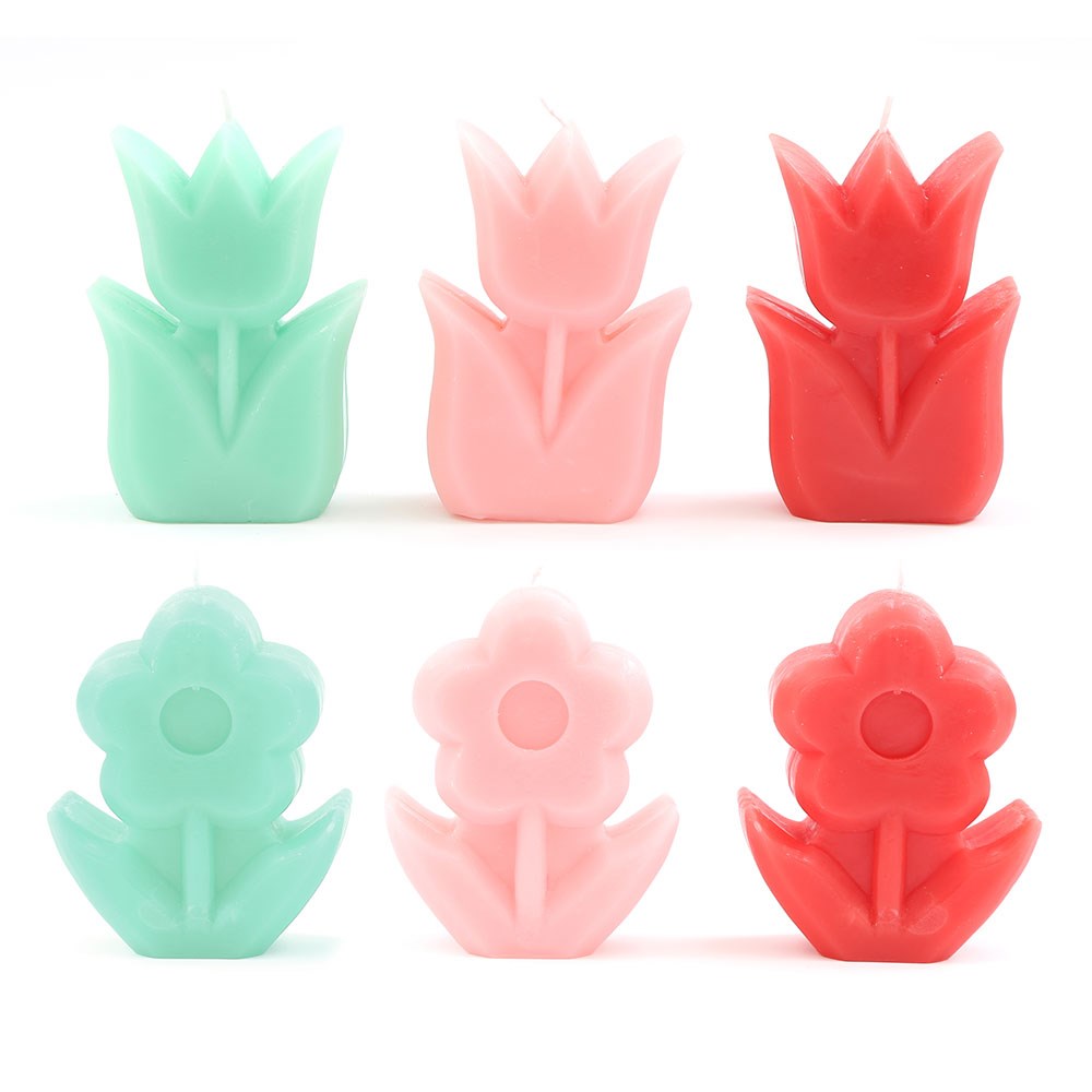 Oh La La Flower Shaped Candle