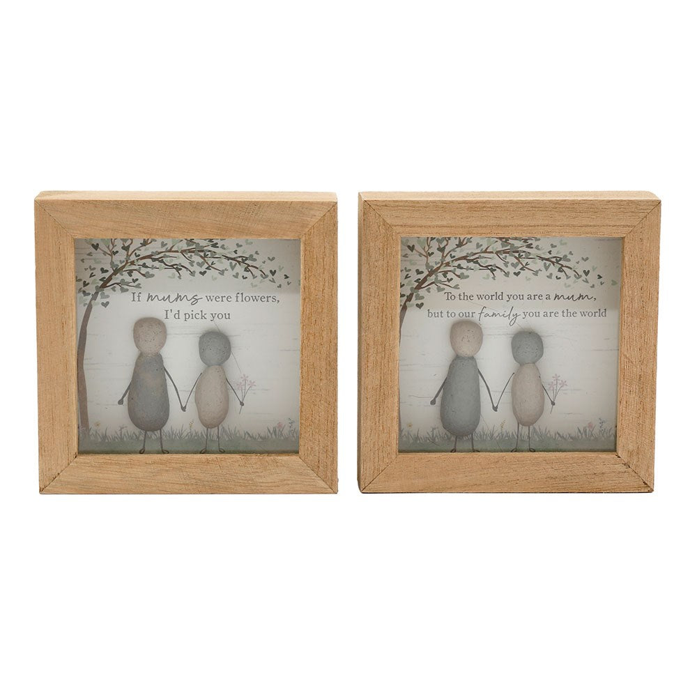 12cm Mum Pebble Plaque