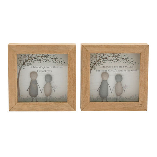12cm Mum Pebble Plaque