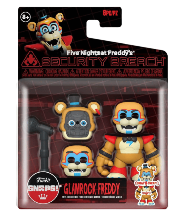 Official Funko SNAPS! Five Nights At Freddy's - Glamrock Freddy Fazbear - Collectable Vinyl Figure