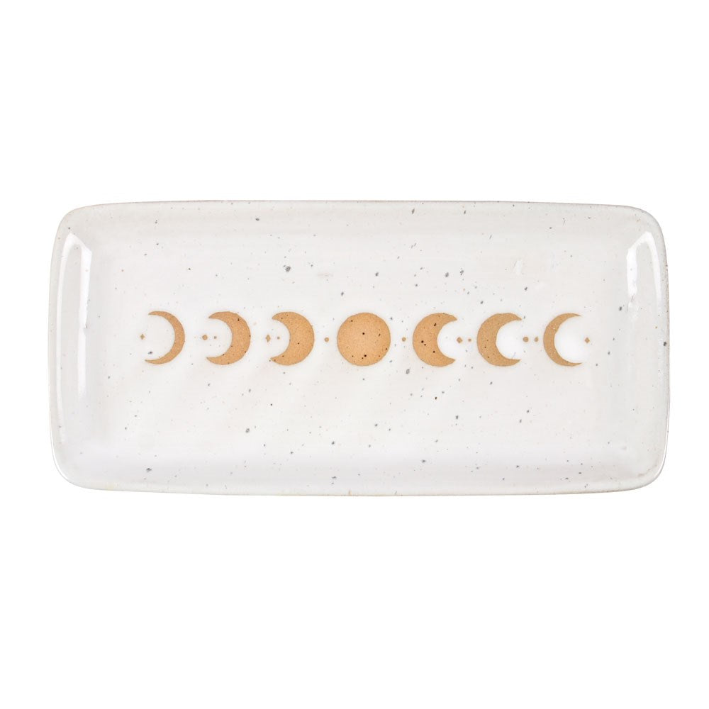 17cm Moon Phase Ceramic Trinket Tray