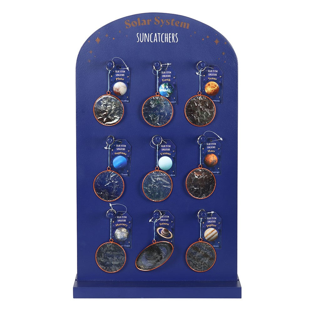 Set of 36 Solar System Planet Suncatchers on Display