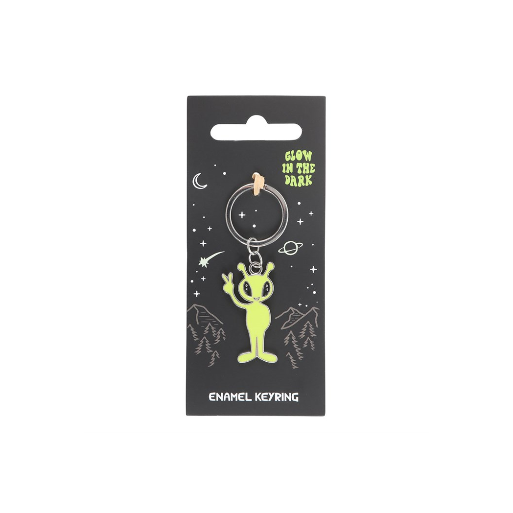 Glow in the Dark Alien Keyring