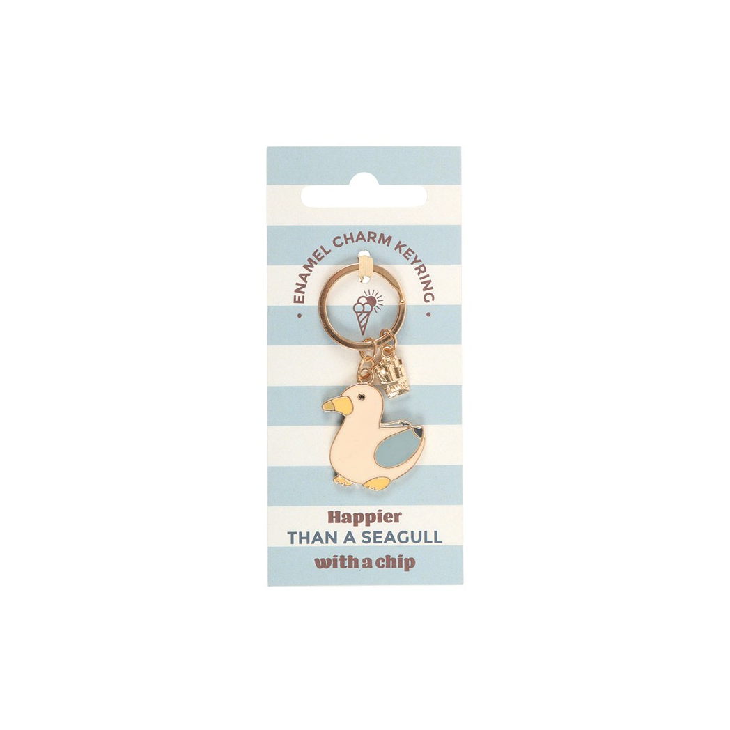 Seagull and Chips Keyring