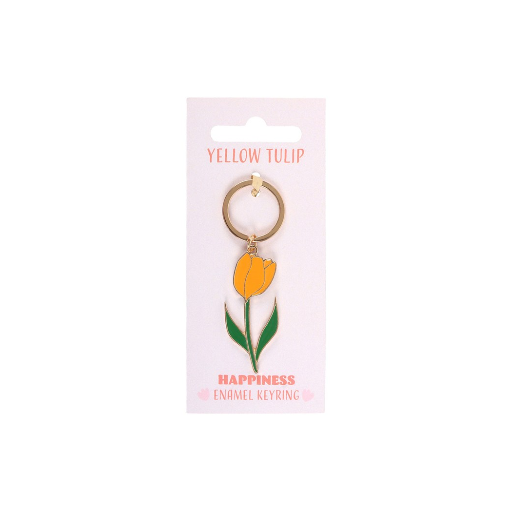 Yellow Tulip Keyring